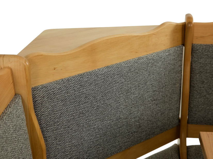 Rohová sedačka do kuchyně Meyana (olše) (peru 10) (se stolkem a taburetky)