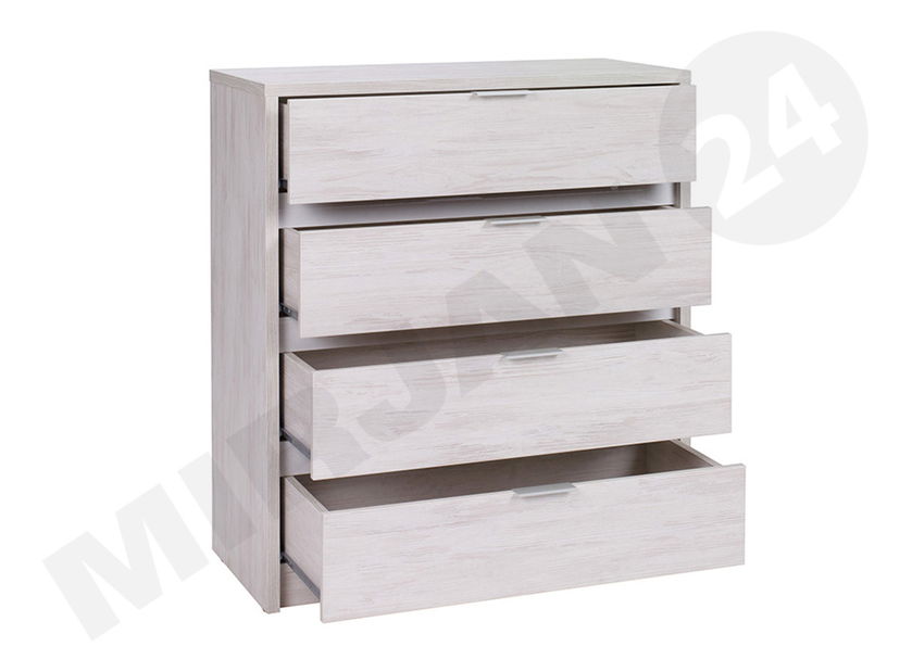 Komoda Vordeko VD3 (dub monastery + černý lesk)