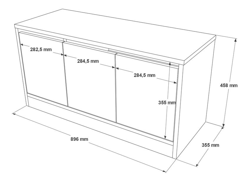Skříňka na boty Marianna (Bílá)