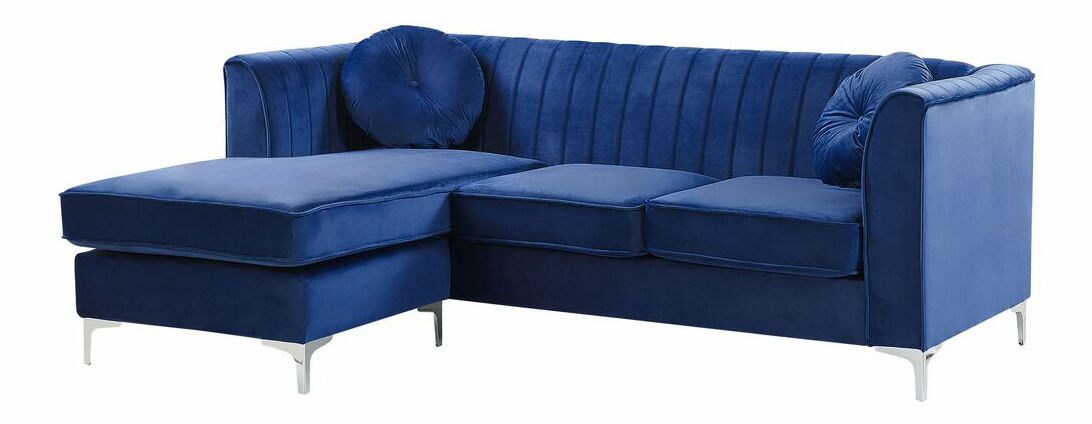Rohová sedací souprava TRAMI (modrá) (L)