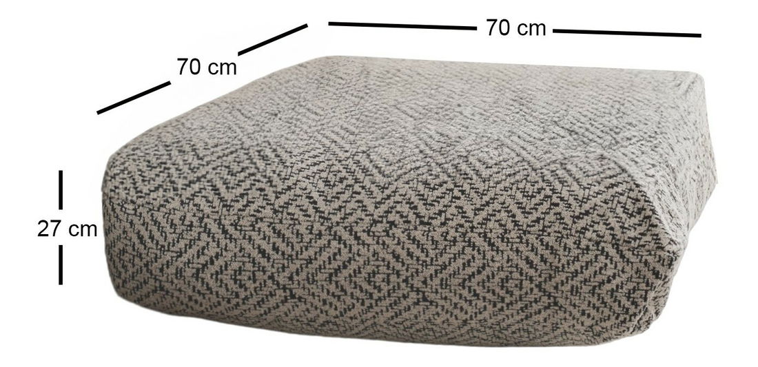 Polštář Dalim (tmavě šedá)