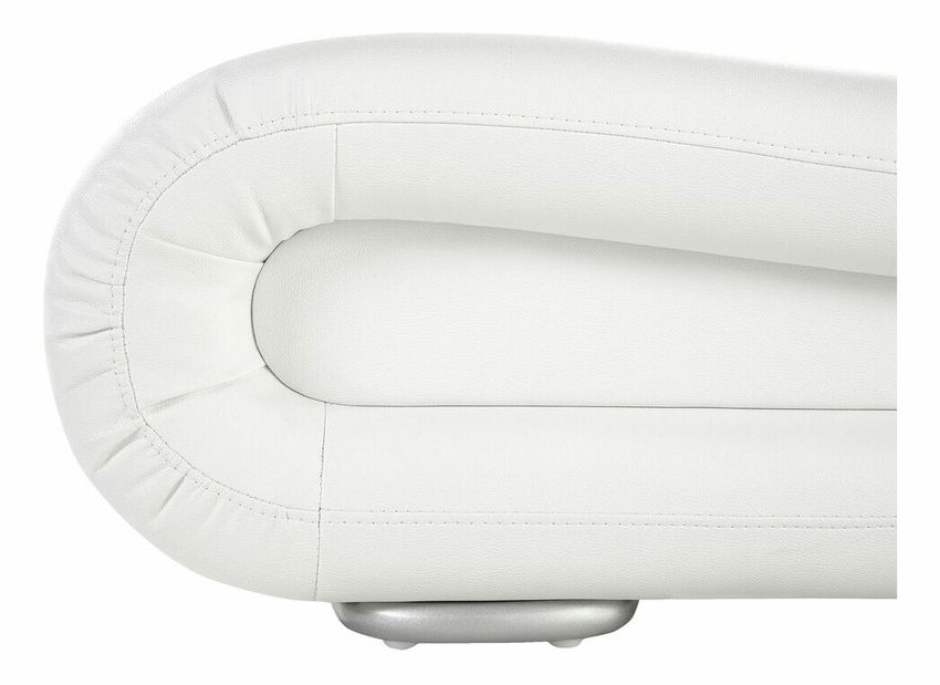 Manželská vodní postel 180 cm Anais (bílá kůže) (s roštem a matrací)