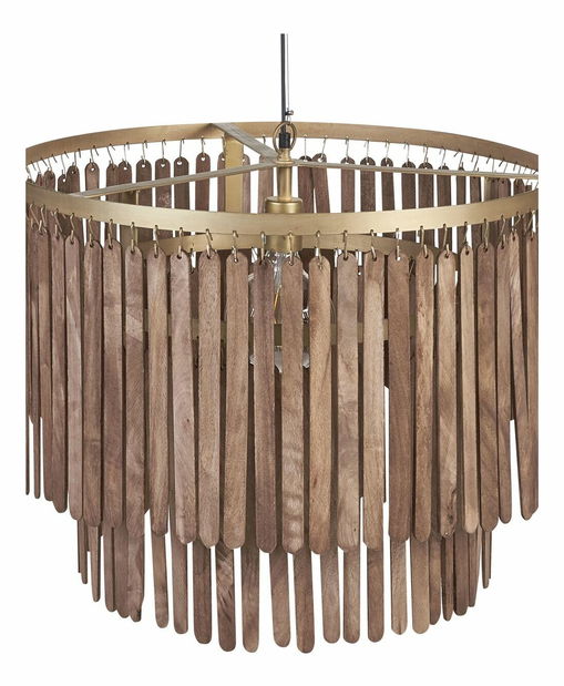 Závěsné svítidlo Kaver (tmavé dřevo)