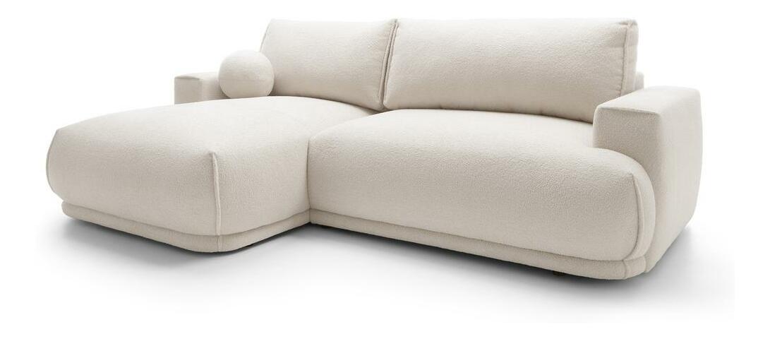 Rohová sedací souprava Dita mini (L) (krémová + černá)