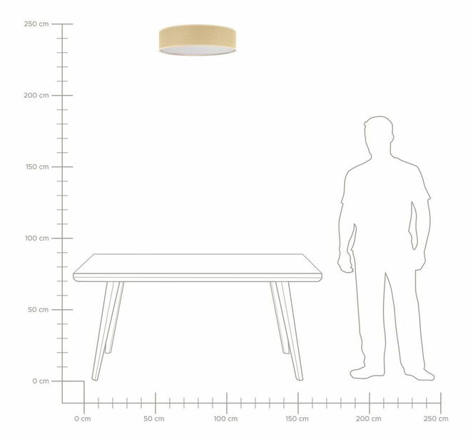 Stropní svítidlo Magza (přírodní)