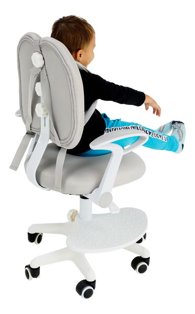 Dětská židle Anis (šedá + bílá)