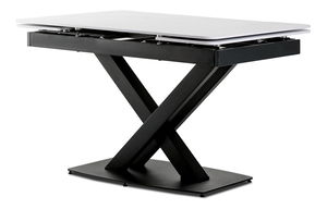 Jídelní stůl Hefin-450m-BK (černá + bílá) (pre 4 až 6 osob)