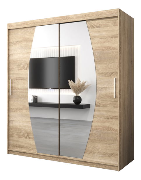 Šatní skříň 180 cm Eclipse (dub sonoma + dub sonoma)