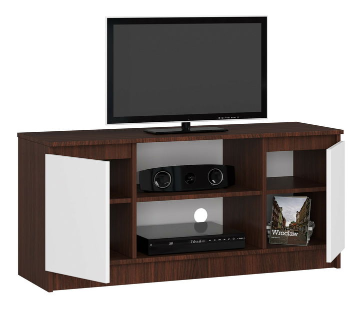 TV stolek Darian (wenge + bílá)