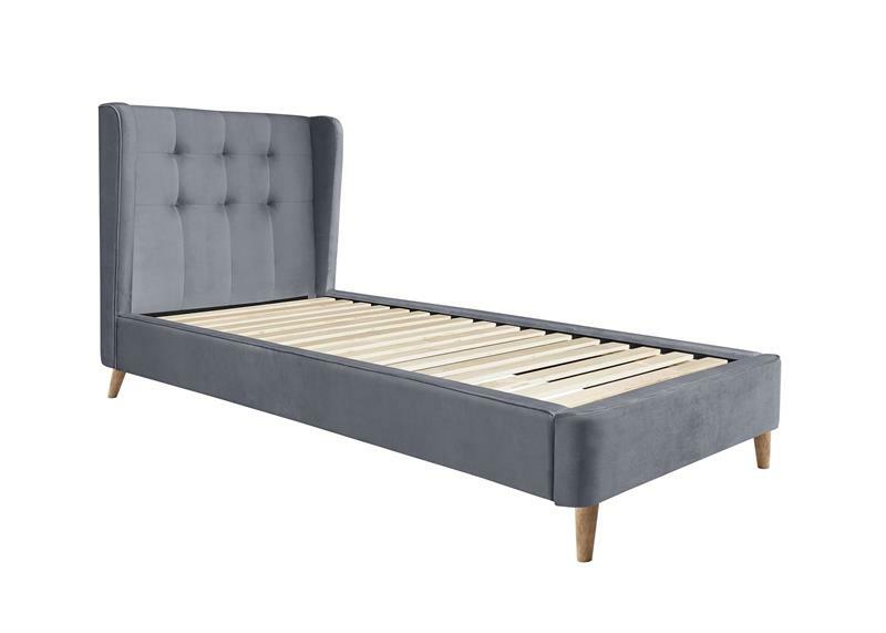 Jednolůžková postel 90 cm Espanola (šedá)