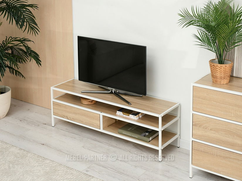 TV stolek/skříňka Soren Rtv (sonoma + bílá)