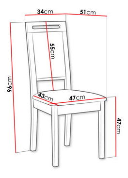 Jídelní židle Hellen XV (černá)