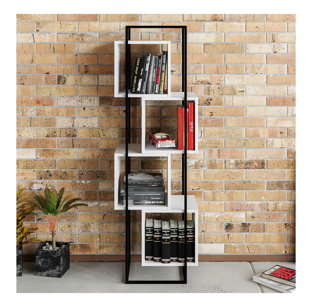 Regál Prakta (černá + bílá)