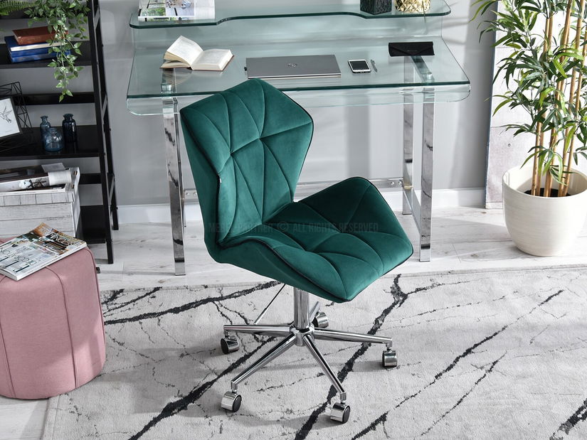 Křeslo Velma M (zelená + černá)