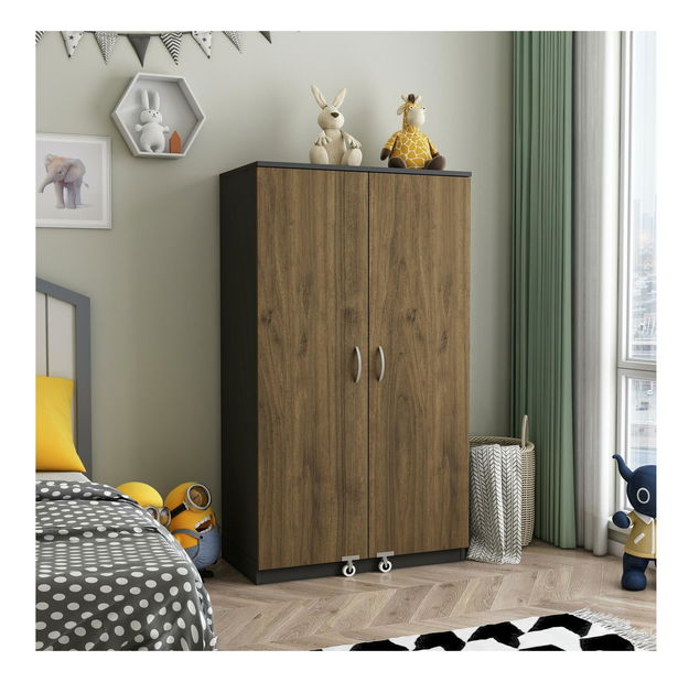 Šatní skříň Passek (antracitový ořech)