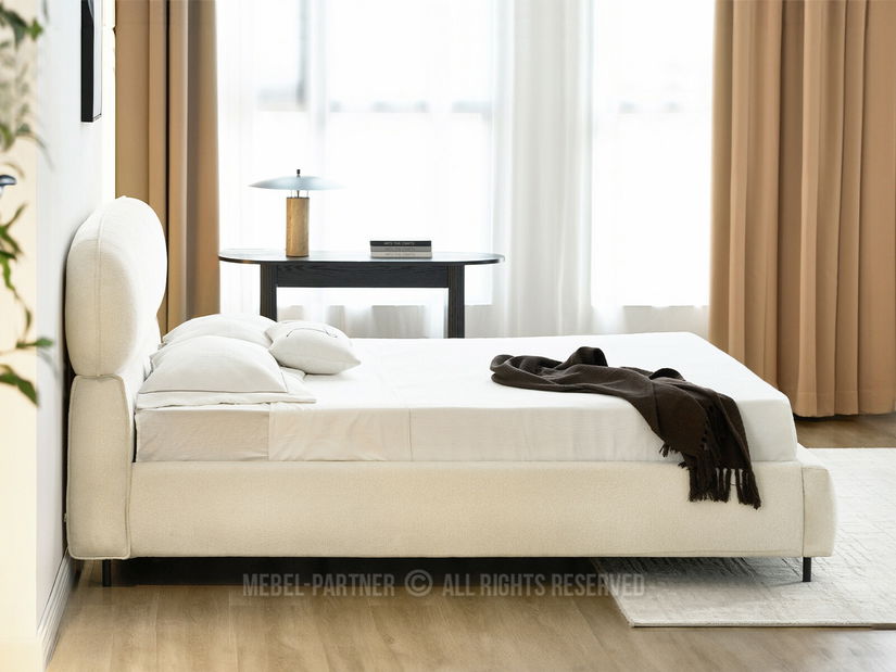 Manželská postel 180 cm Asesora 180 (krémová + černá)