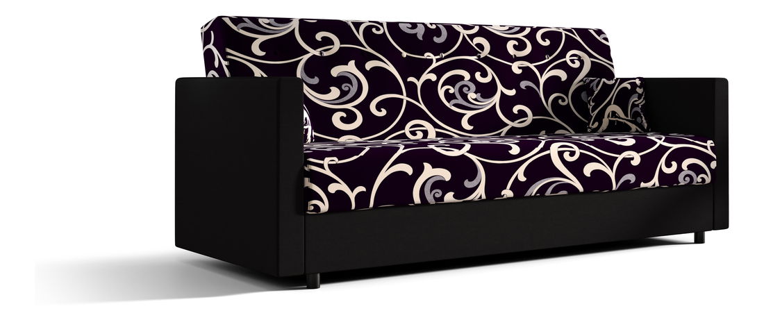 Pohovka třísedačka Momentum (černá + béžová)