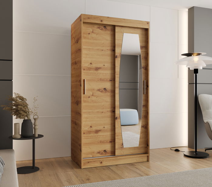 Šatní skříň 100 cm Rosaria (dub artisan)