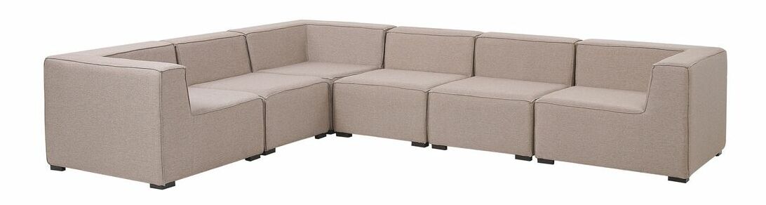 Rohová zahradní pohovka Ailin (béžová) (P)