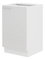 Dolní kuchyňská skříňka pod dřez Lavera 50 ZL 1F BB (bílá + lesk bílý)