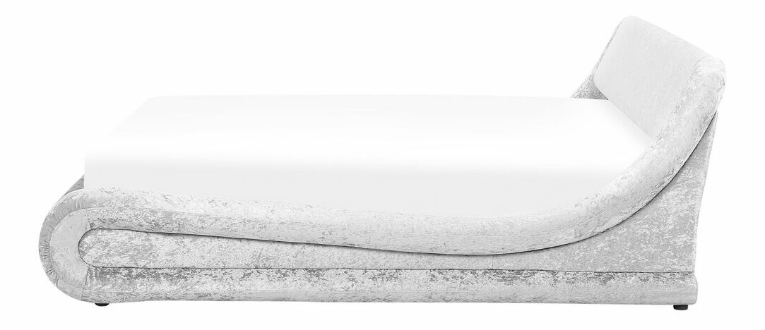 Manželská postel 180 cm Anais (stříbrná) (s roštem) (s úl. prostorem)