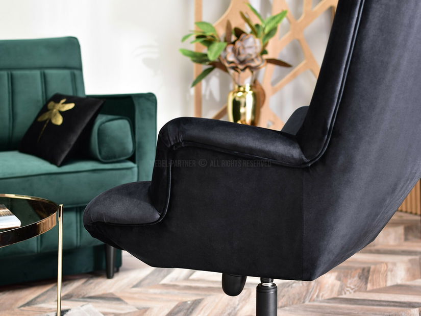 Relaxační křeslo Elesenta (černá)