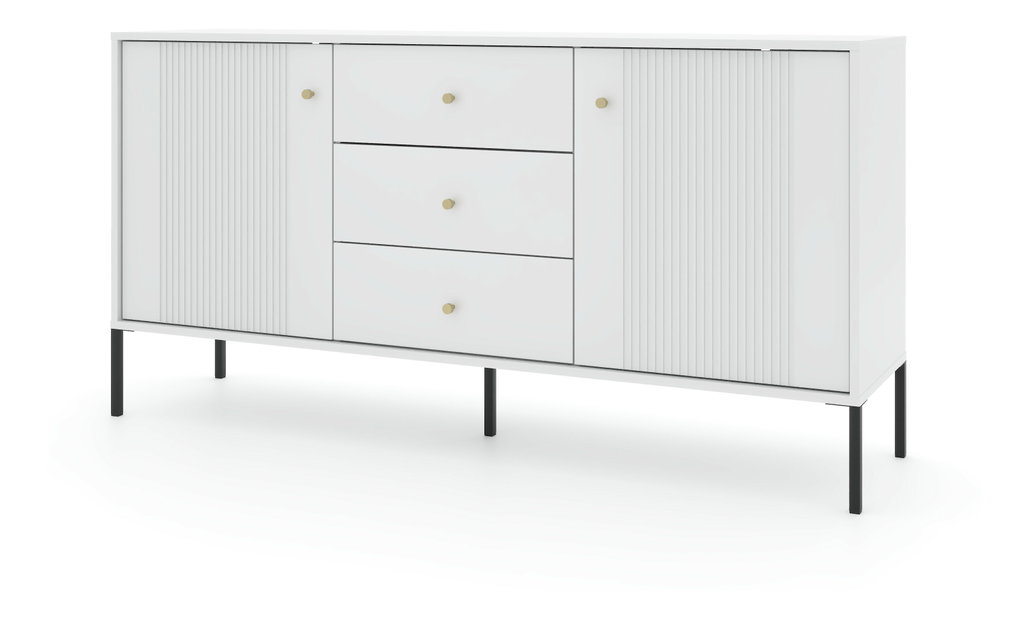 Komoda Isae 2D3S (bílá + černá)