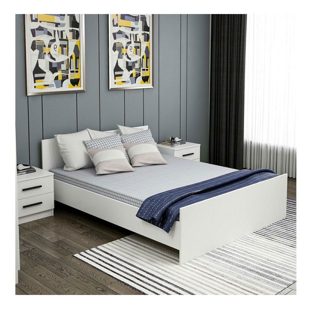 Manželská postel Kalima (bílá)