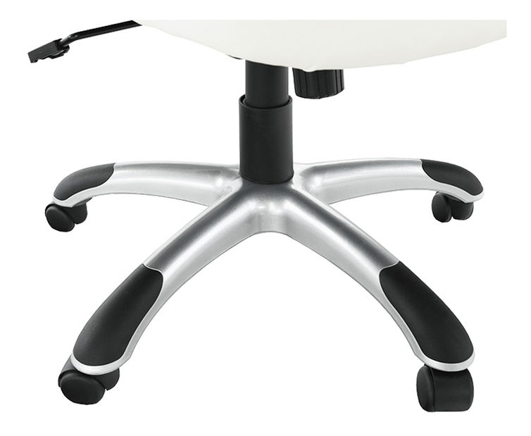 Kancelářské křeslo Aefa (ekokůže bílá + černá)