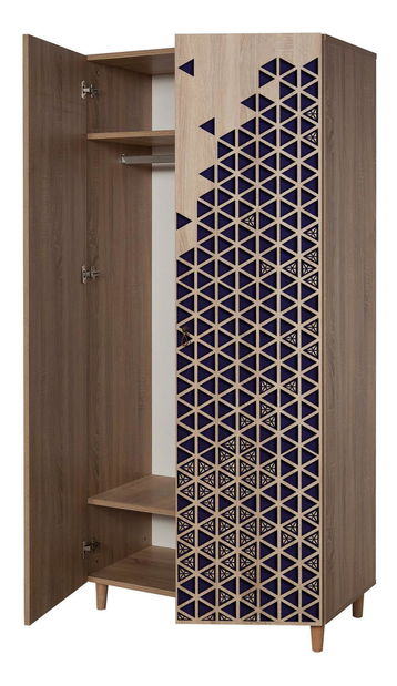 Šatní skříň Sirius 123 (dub sonoma)