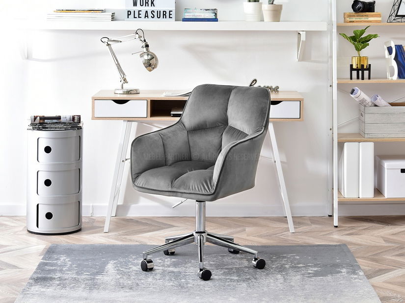 Křeslo Island (šedá + černá)