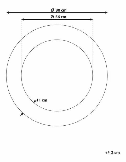 Nástěnné zrcadlo Chaza (zlatá)
