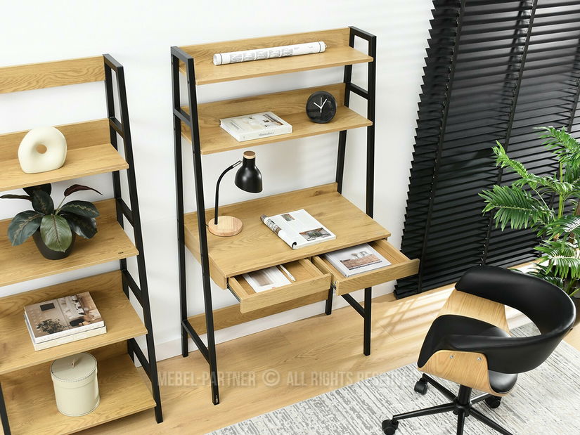 PC stolek Bergino (dub + černá)