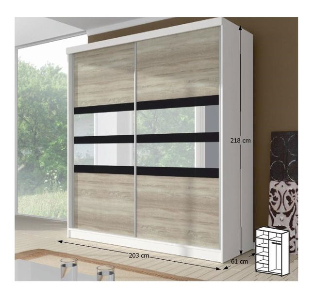 Šatní skříň Dujos 10 203