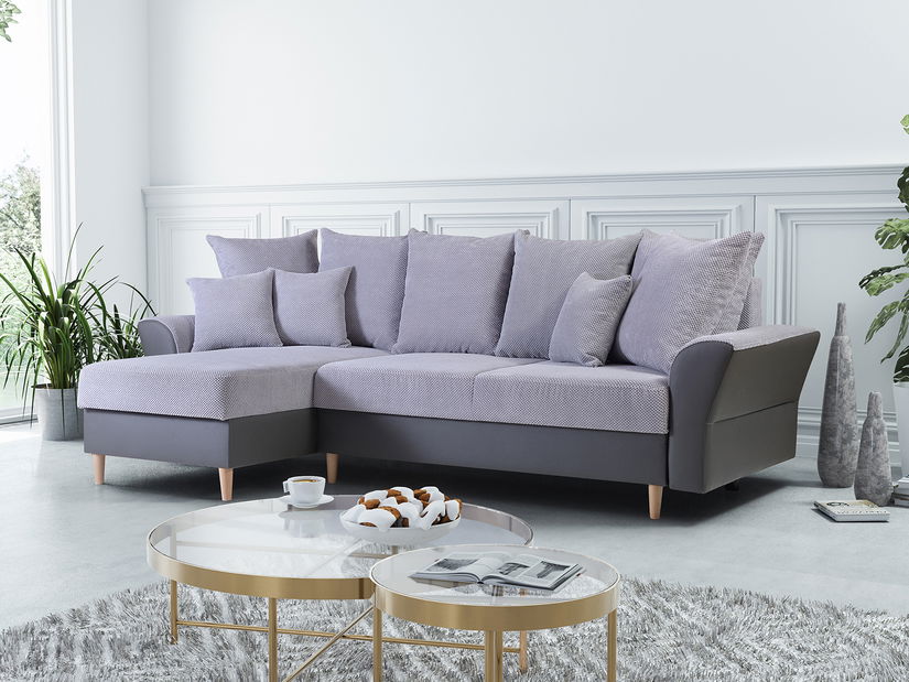 Rohová sedací souprava Mania U (modrá) (P)