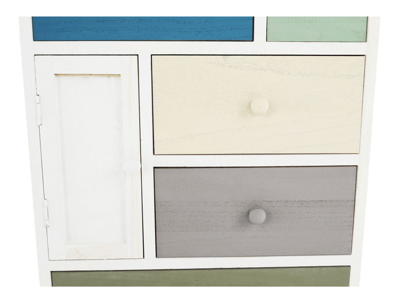 Komoda Minua (bílá + vícebarevné)