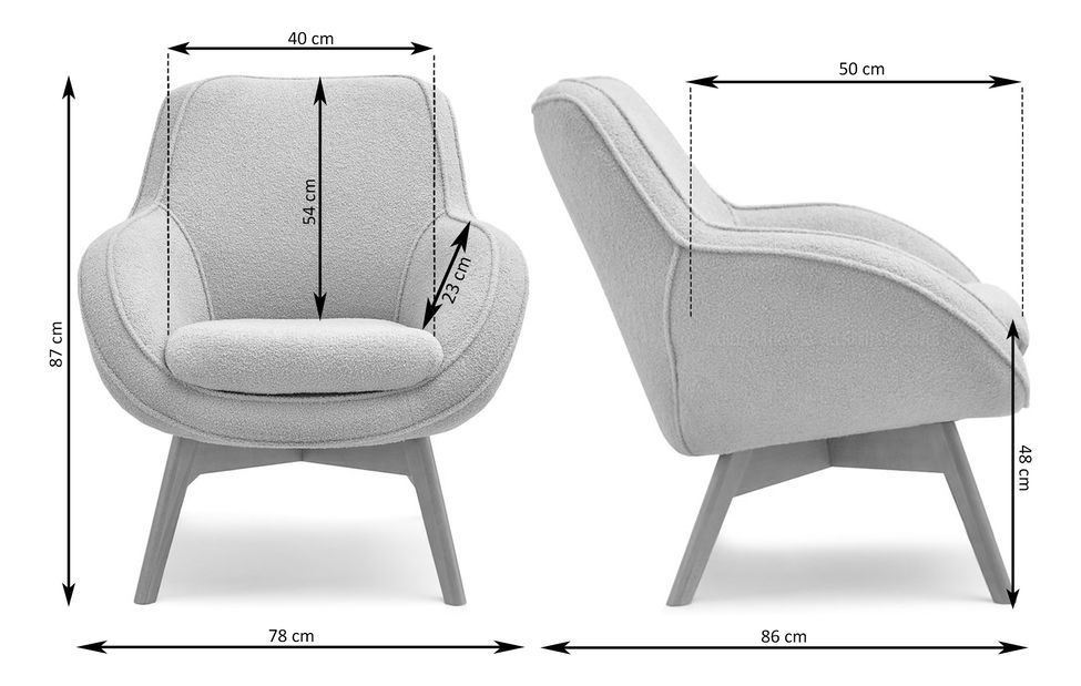 Designové křeslo Merch (béžová)