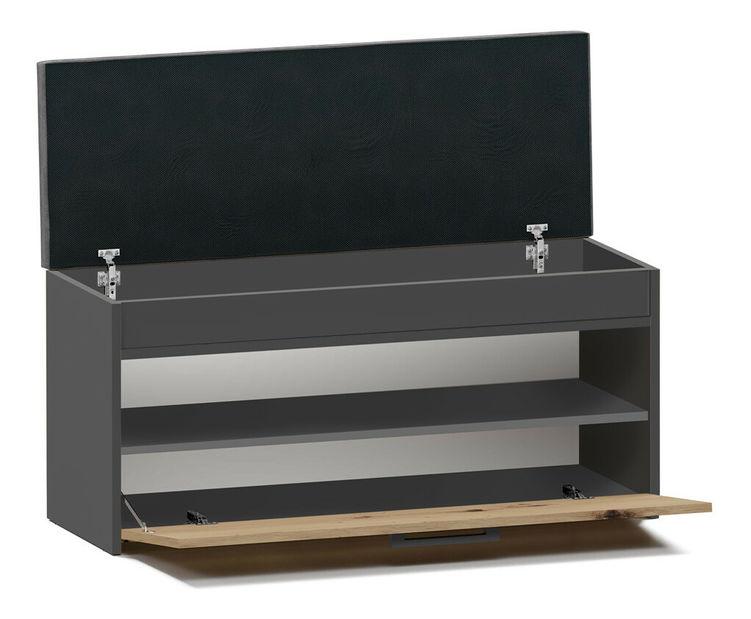 Botník (skříňka na boty) Puntuable 1 (antracit + dub artisan)