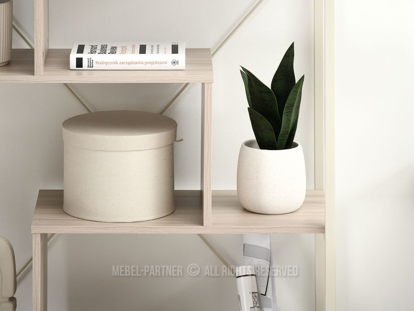 Regál Harp B (popelaváo béžová + krémová)