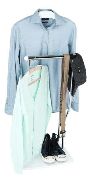 Věšák Estrella (bílá + chrom)