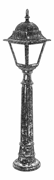 Venkovní podlahové svítidlo Atlanta (hnědá)