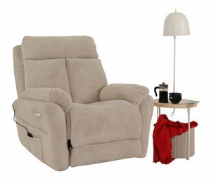 Polohovatelné křeslo Comfie (krémová)