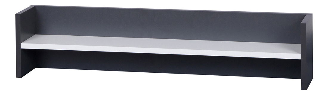 Polička Iweta POL (grafit + bílá matná)