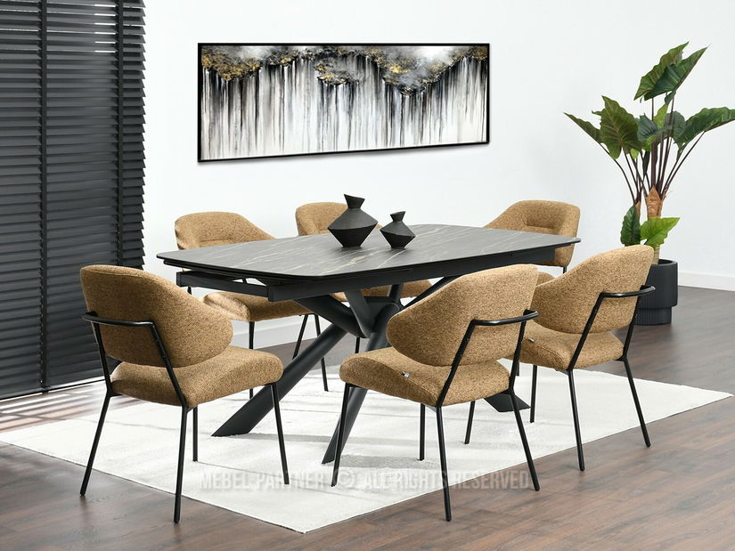 Židle Estrida K (světlohnědá + černá)