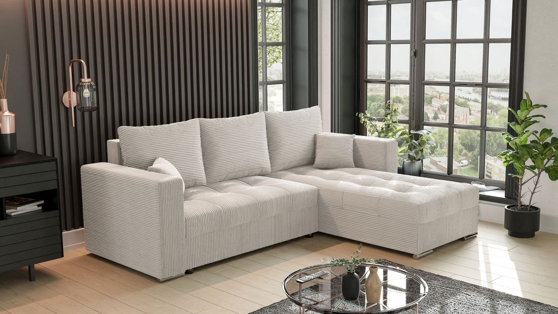 Rohová sedačka Josie (P) (béžová)