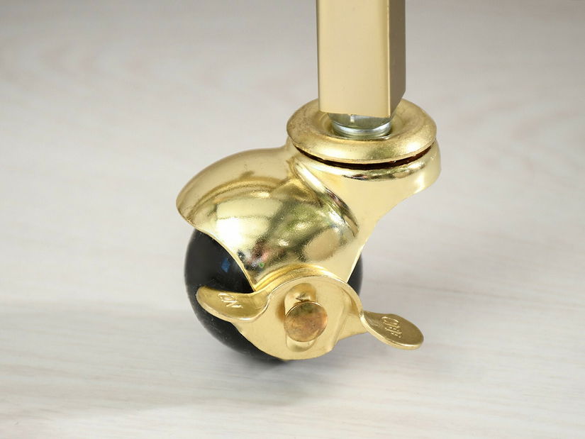 Konferenční stolek Gemido (mramor + zlatá)