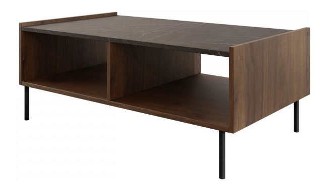 Konferenční stolek Anto K144 (ořech warmia + černý mramor)