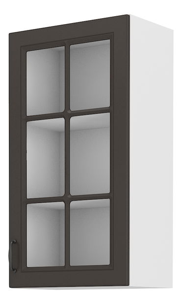 Horní kuchyňská skříňka Sheila GR 40 GS 90 1F (bílá + grafit)