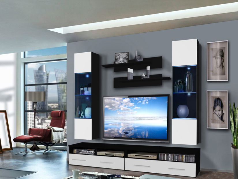 Obývací stěna Clevo 25 ZW CL F2 (s osvětlením)