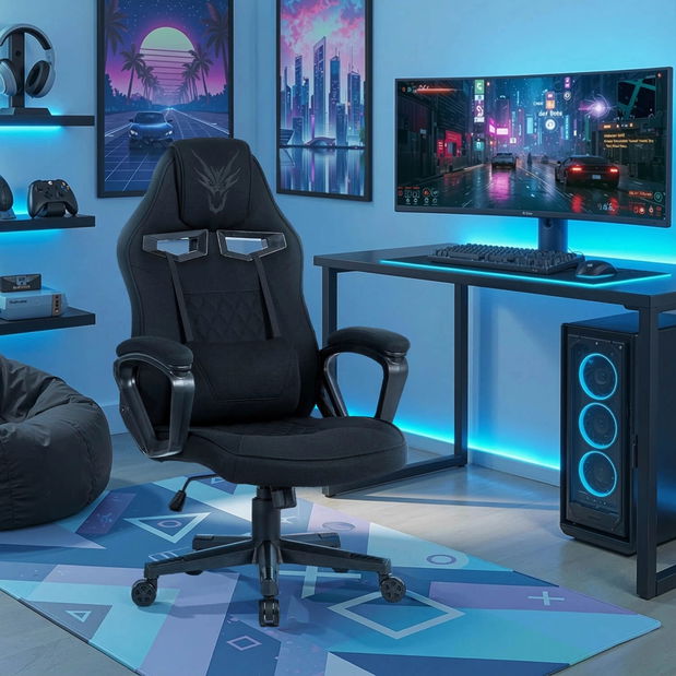 Herní křeslo Verdiblanco (černá)